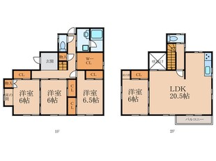 湯川2丁目戸建ての物件間取画像